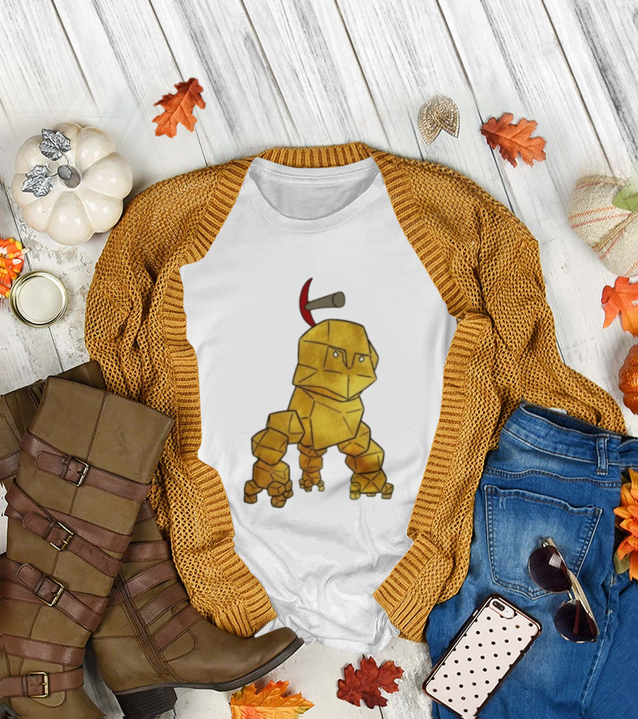San Francisco 49ers Gold Rock Golem Miner Pickaxe T-Shirt