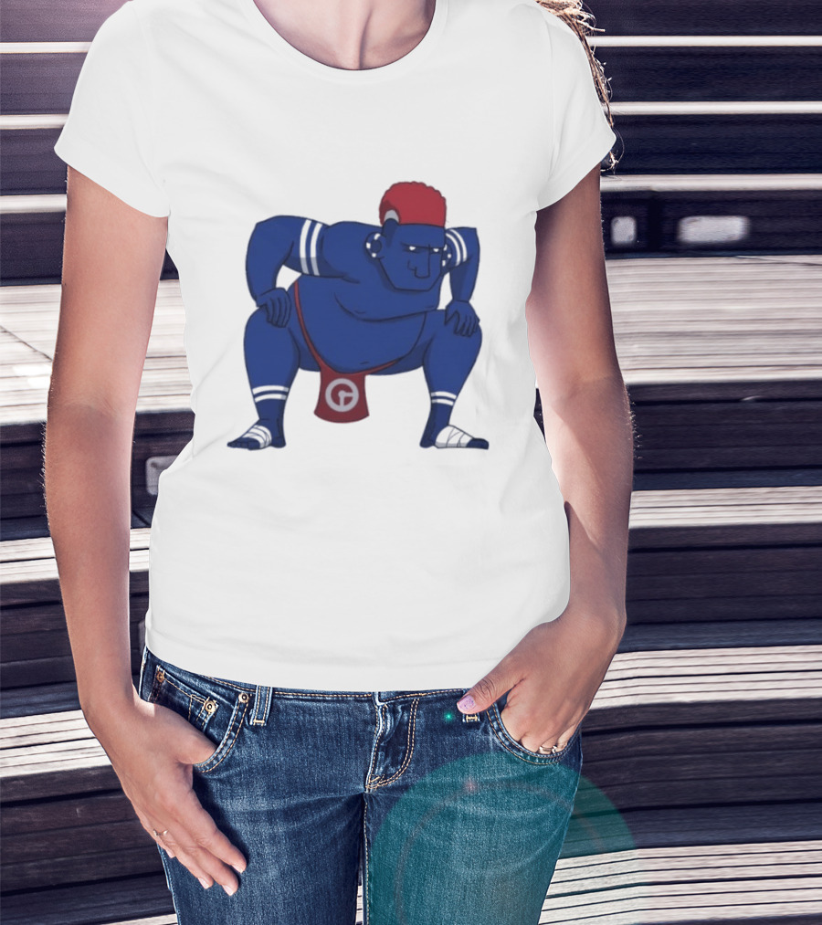 Hariyama Pokemon New York Giants Sumo Wrestler T-Shirt