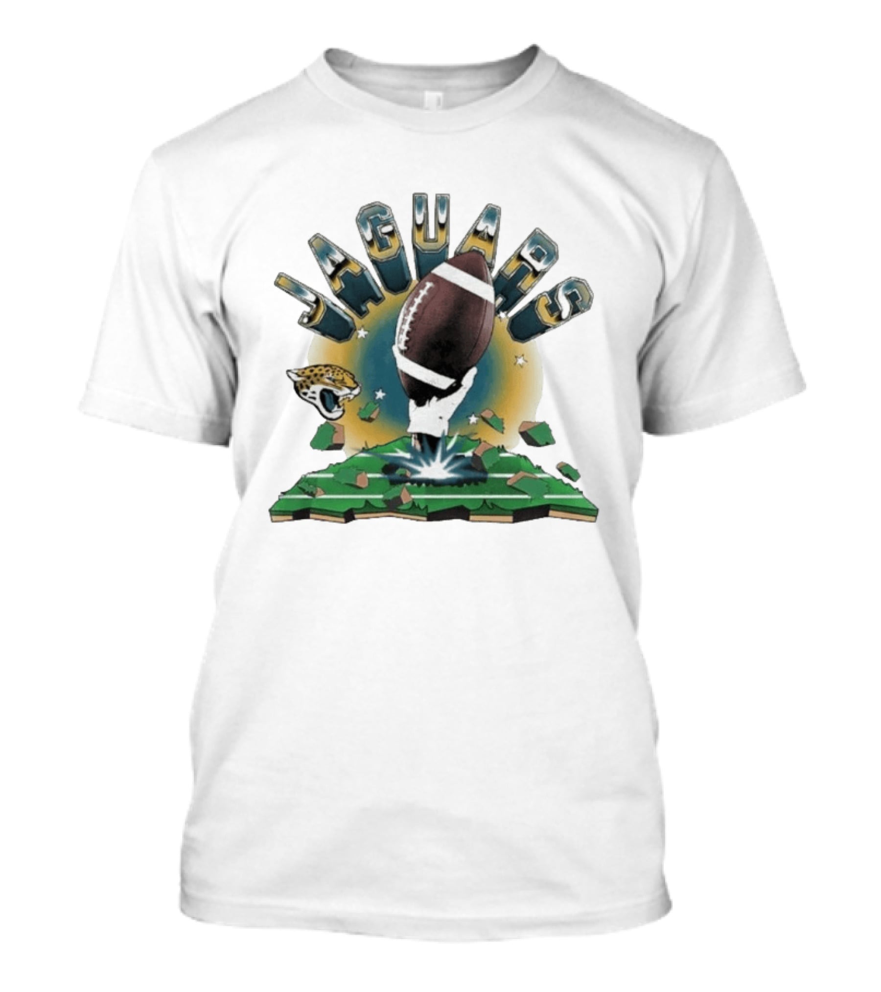 Jaguars Football 2026 Explode Clubhouse Jacksonville T-Shirt