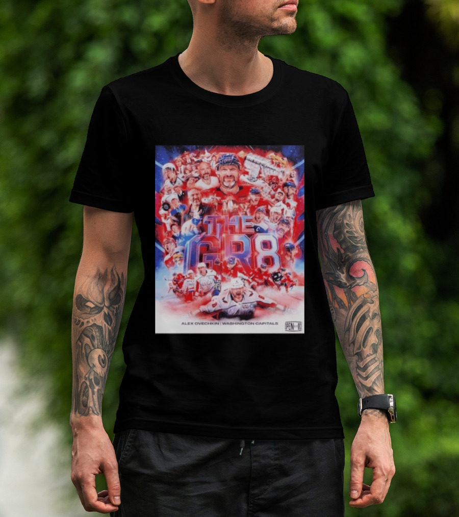Alex Ovechkin The Gr8 Washington Capitals Open Ice Champions T-Shirt