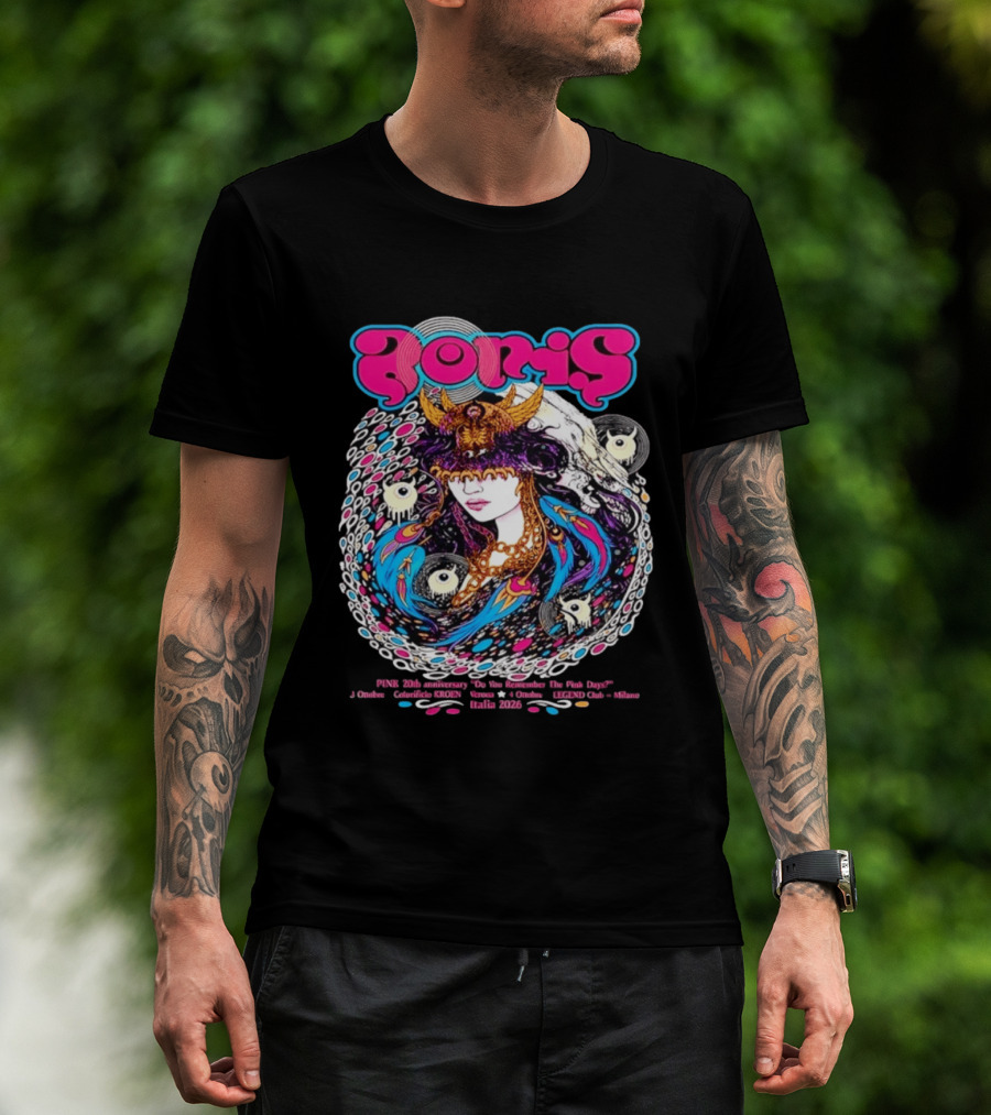 Boris Pink 20th Anniversary Do You Remember The Pink Days Tour 2026 Music Concert T-Shirt