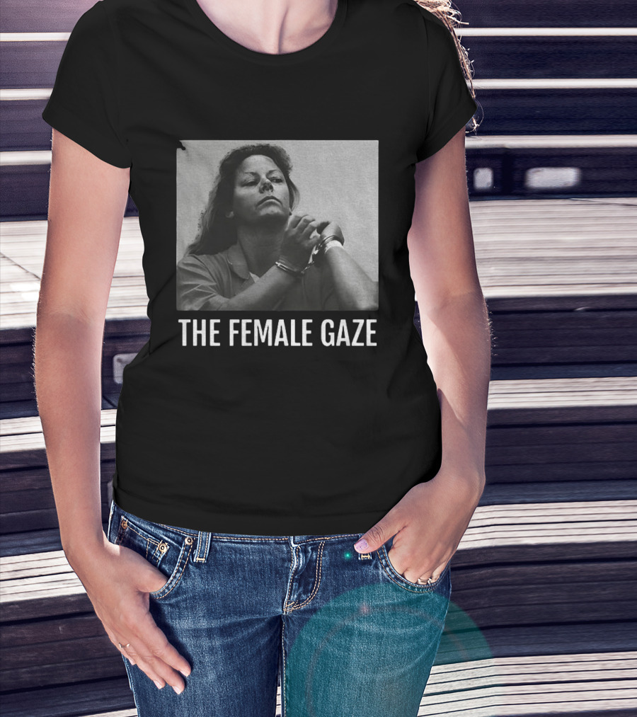 The Female Gaze Aileen Wuornos Handcuffed Monochrome T-Shirt