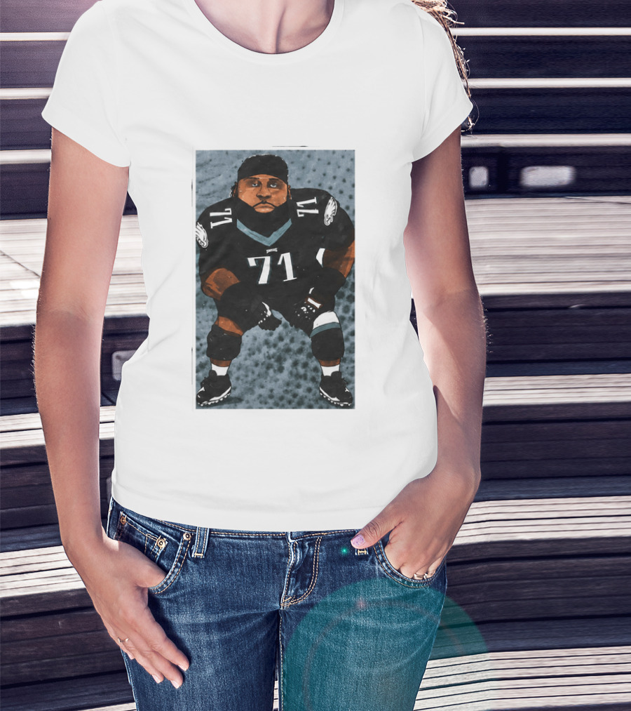 Lane Johnson Jason Peters Philadelphia Eagles Number 71 Football Player T-Shirt