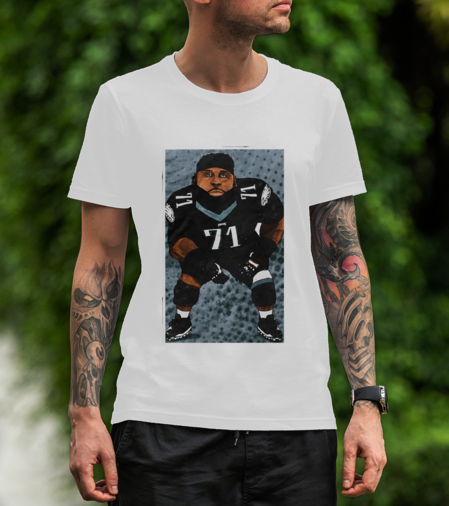 Lane Johnson Jason Peters Philadelphia Eagles Number 71 Football Player T-Shirt