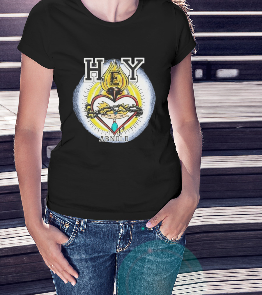 Hey Arnold Sacred Heart Nickelodeon Bootleg T-Shirt