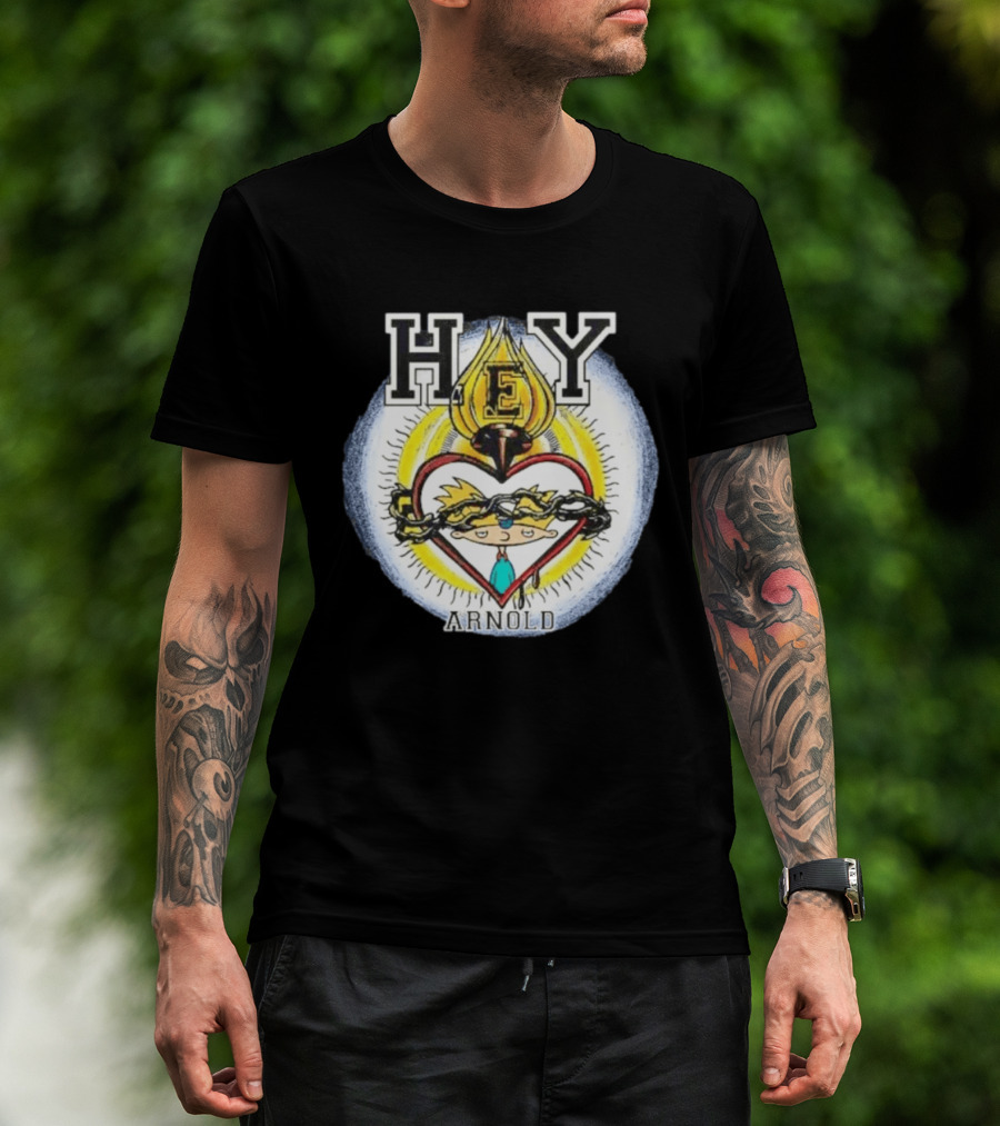 Hey Arnold Sacred Heart Nickelodeon Bootleg T-Shirt
