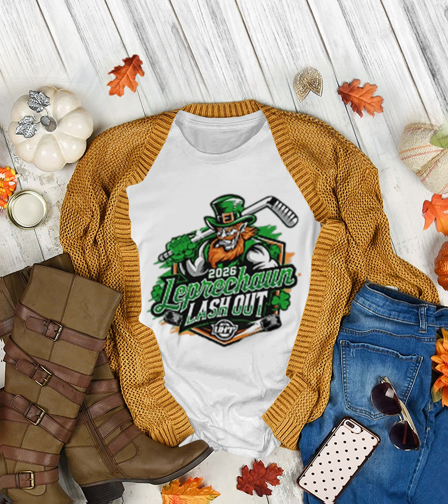 2026 Leprechaun Lash Out Hockey Logo Irish Hockey Players T-Shirt