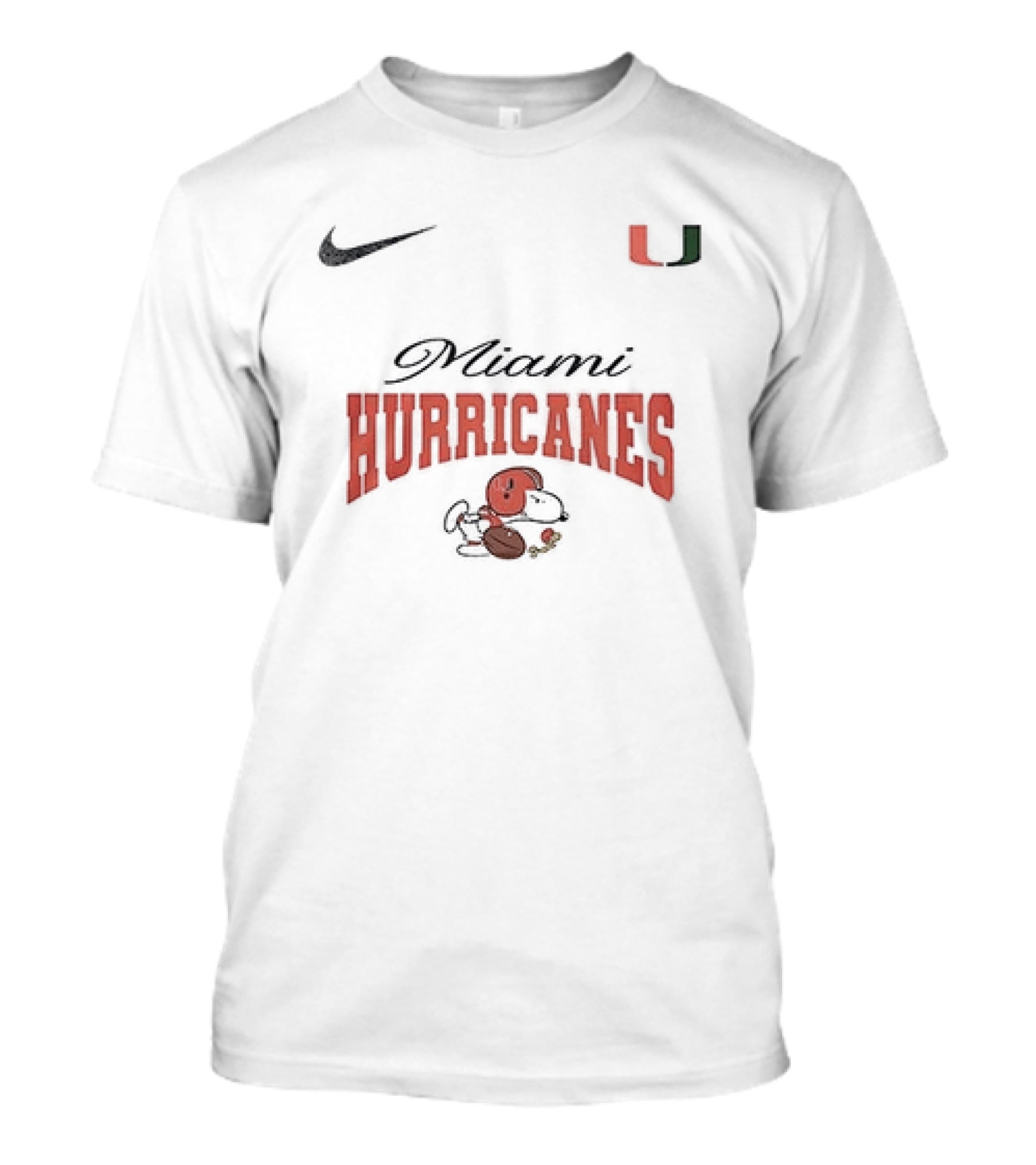 Miami Hurricanes Snoopy Forever Not Just When We Win Nike Collaboration T-Shirt