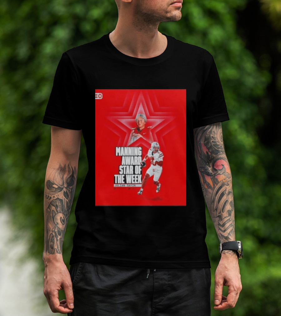 Manning Award Star Of The Week Julian Sayin Ohio State Buckeyes T-Shirt