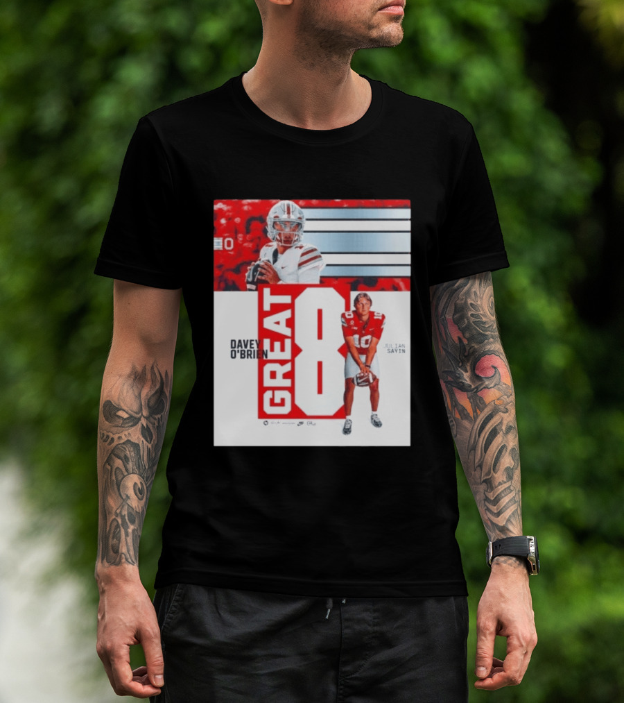 Ohio State Buckeyes Great 8 Julian Sayin Davey O'Brien Award T-Shirt