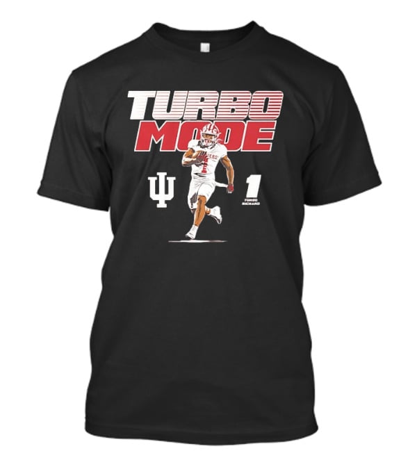 Turbo Richard Number 1 Indiana Hoosiers Turbo Mode College Football T-Shirt