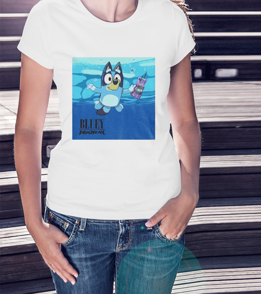 Bluey Hooray Nirvana Nevermind T-Shirt