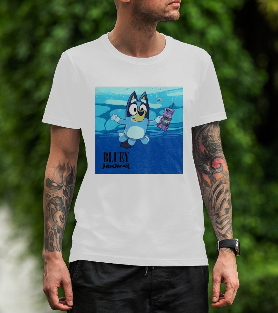 Bluey Hooray Nirvana Nevermind T-Shirt