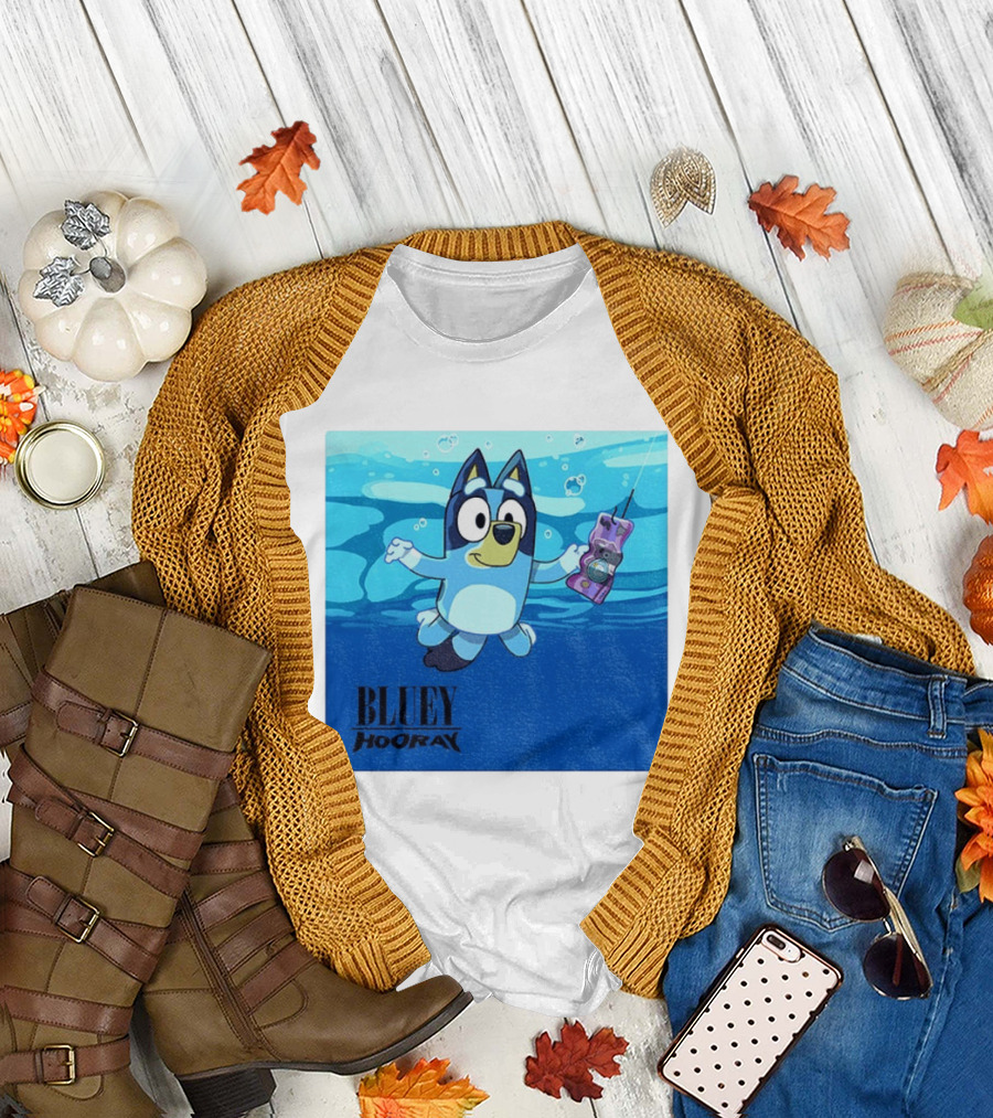 Bluey Hooray Nirvana Nevermind T-Shirt