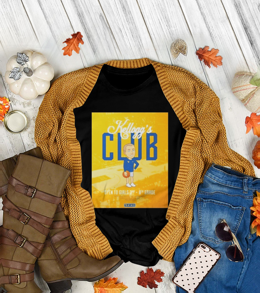 Kellogg's Club West Virginia University Basketball Clinic Open To Girls Grades 3 To 8 T-Shirt