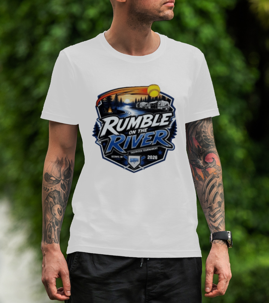 Rumble On The River Fastpitch Tournament Oconto WI 2026 T-Shirt
