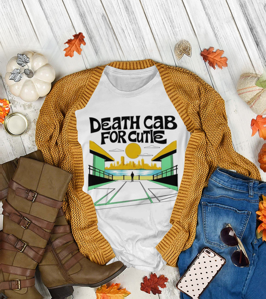 Death Cab For Cutie Skyline Indie Rock City Sunset T-Shirt