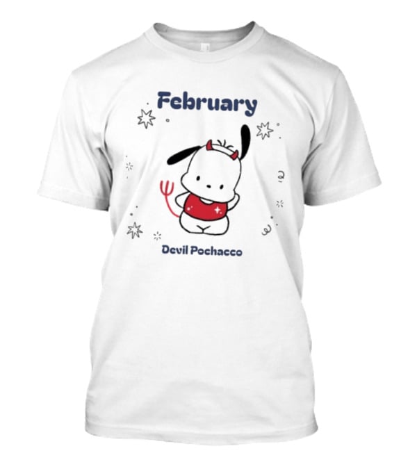 February Devil Pochacco Sanrio Halloween T-Shirt