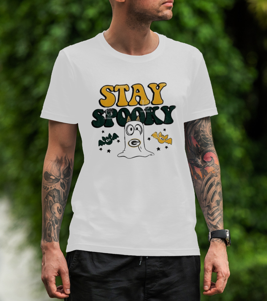 Green Bay Packers Bluey Stay Spooky Halloween T-Shirt
