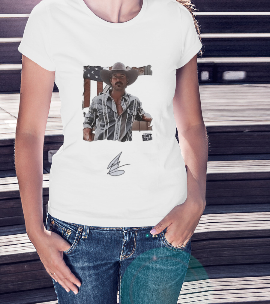 Riley Green That's Just Me Tour Boot Barn American Flag T-Shirt