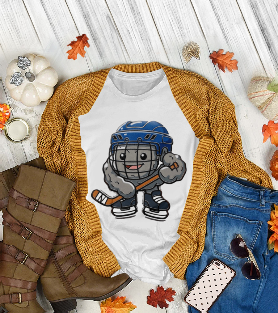 Stonjourner St Louis Blues NHL Pokemon Cartoon Hockey Player T-Shirt