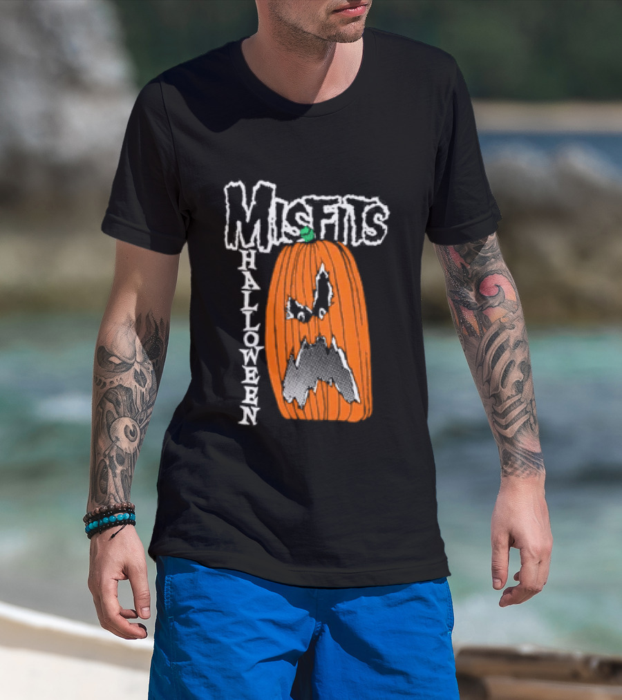 Misfits Halloween Pumpkin Punk Rock T-Shirt