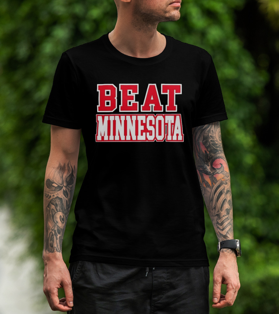 Beat Minnesota Football Rivalry Wisconsin Badgers Victory T-Shirt