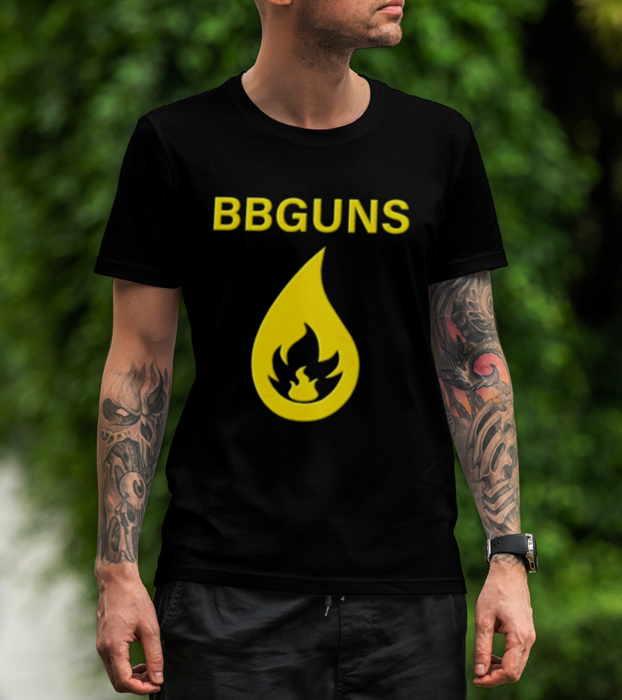 BBGUNS Yellow Flame T-Shirt