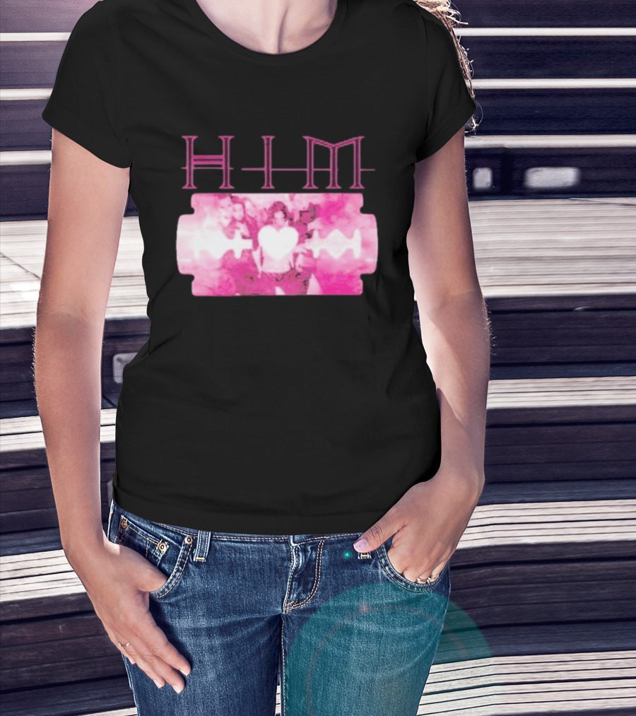 HIM Band Heartagram Razorblade Romance Ville Valo T-Shirt