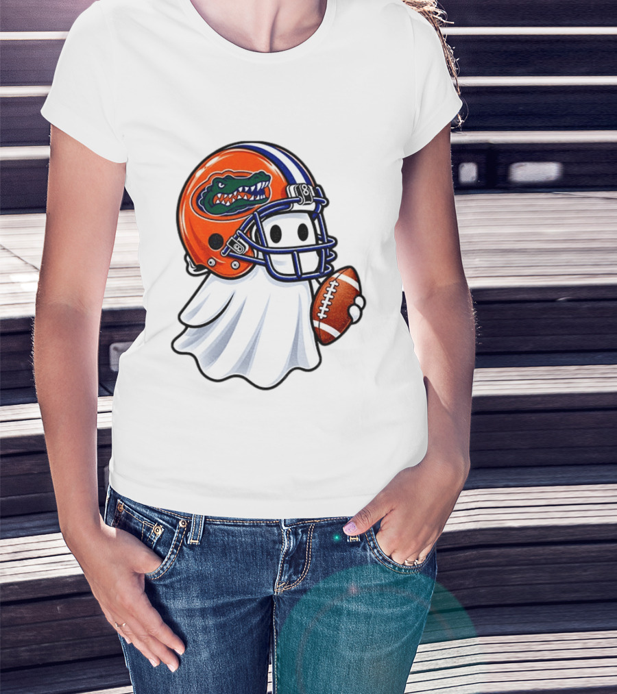 Florida Gators Football Ghost Halloween Fan Gear T-Shirt