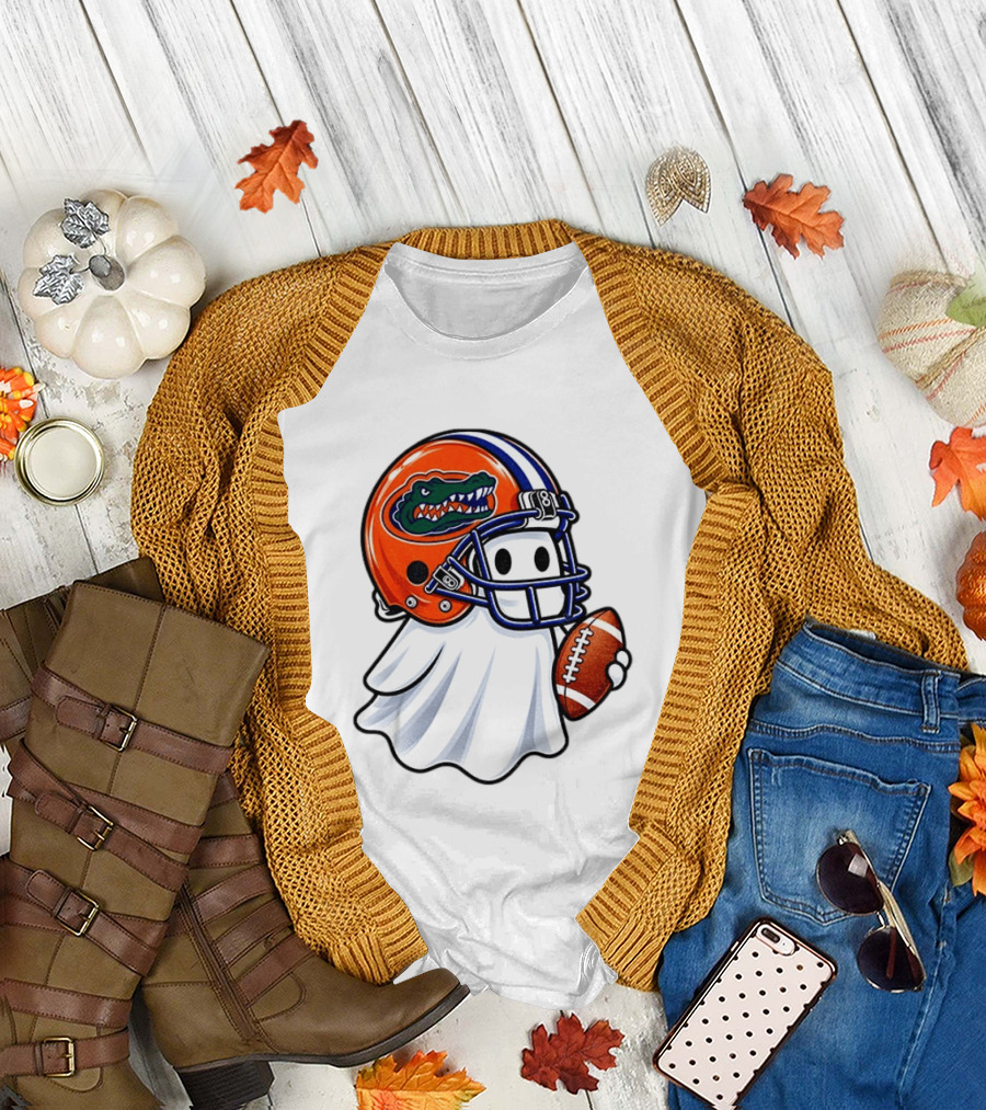Florida Gators Football Ghost Halloween Fan Gear T-Shirt