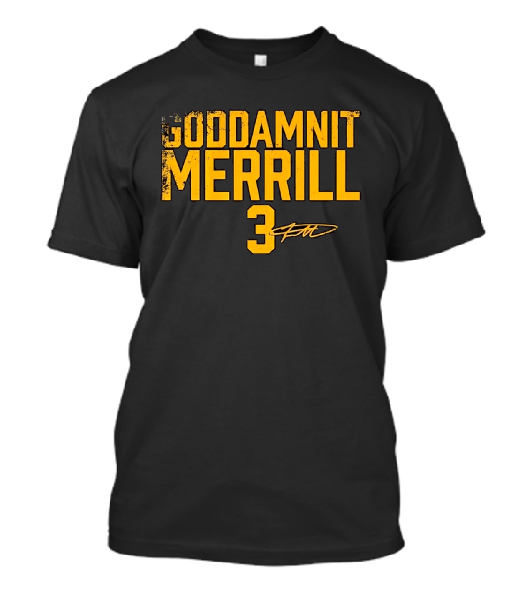 Goddamnit Merrill 3 San Diego Padres Distressed MLB T-Shirt