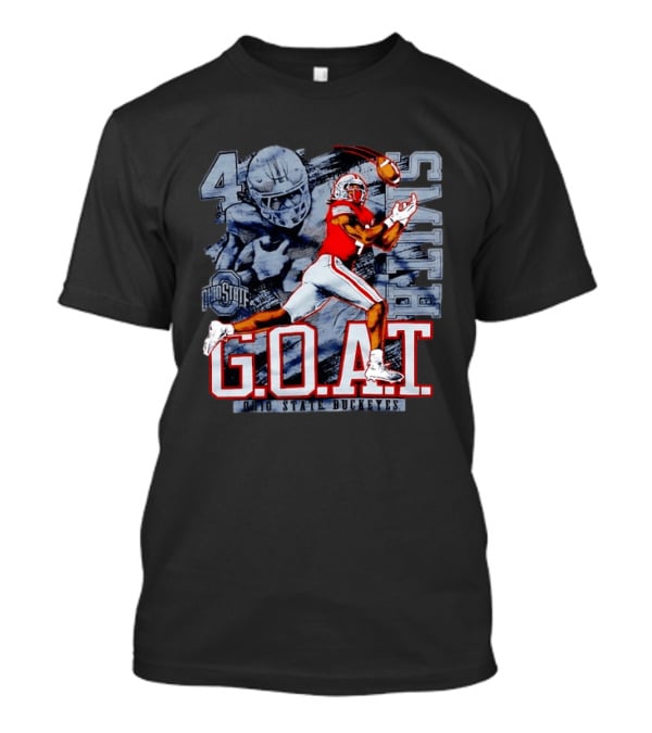 Ohio State Buckeyes G.O.A.T Jaxon Smith Njigba Football 4 T-Shirt