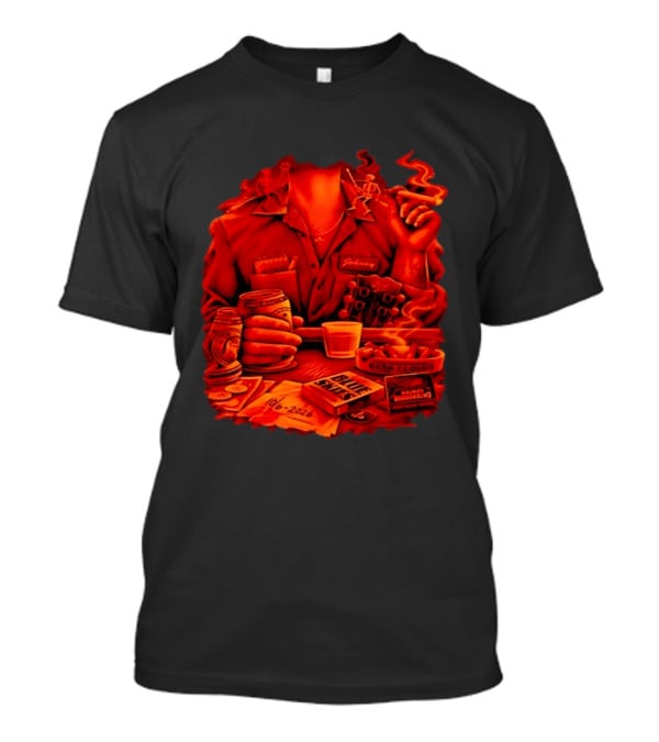 Johnny St Louis Missouri 10 6 2026 Dark Clouds Blue Skies Cigar Whiskey Guitar T-Shirt
