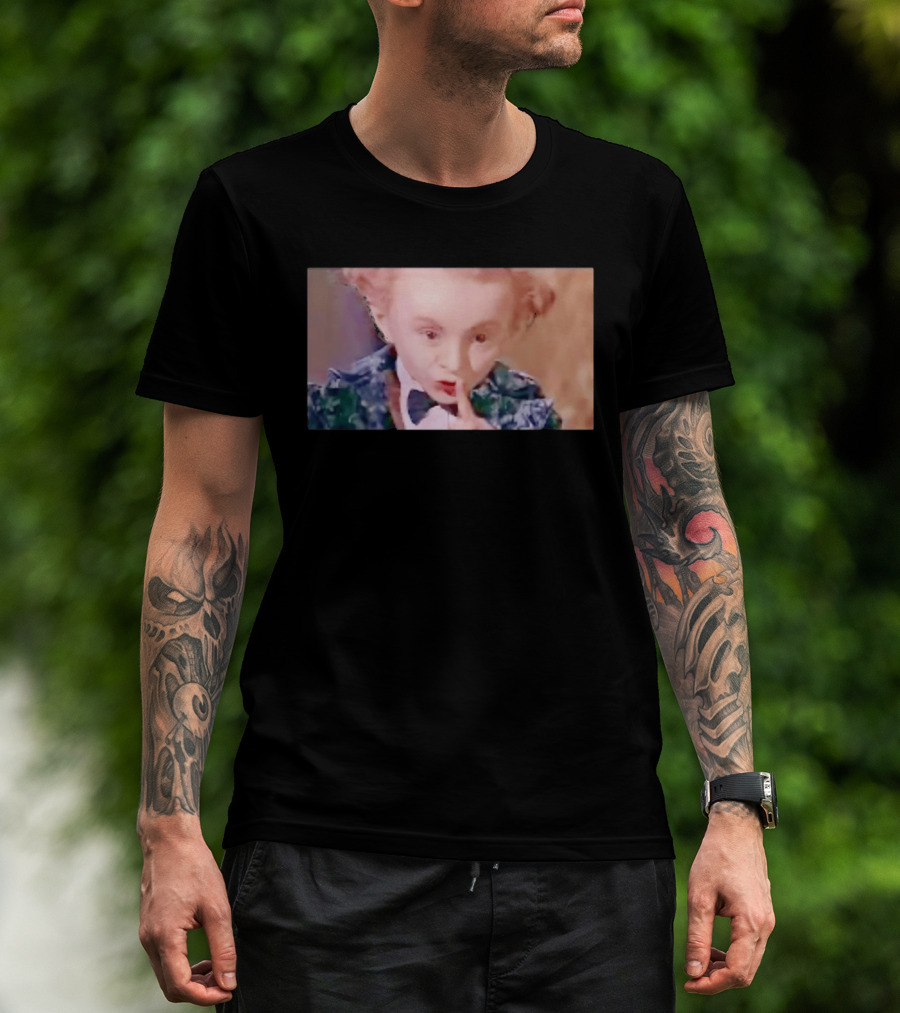 Alice In Wonderland Mad Hatter Mischievous Shh Gesture T-Shirt