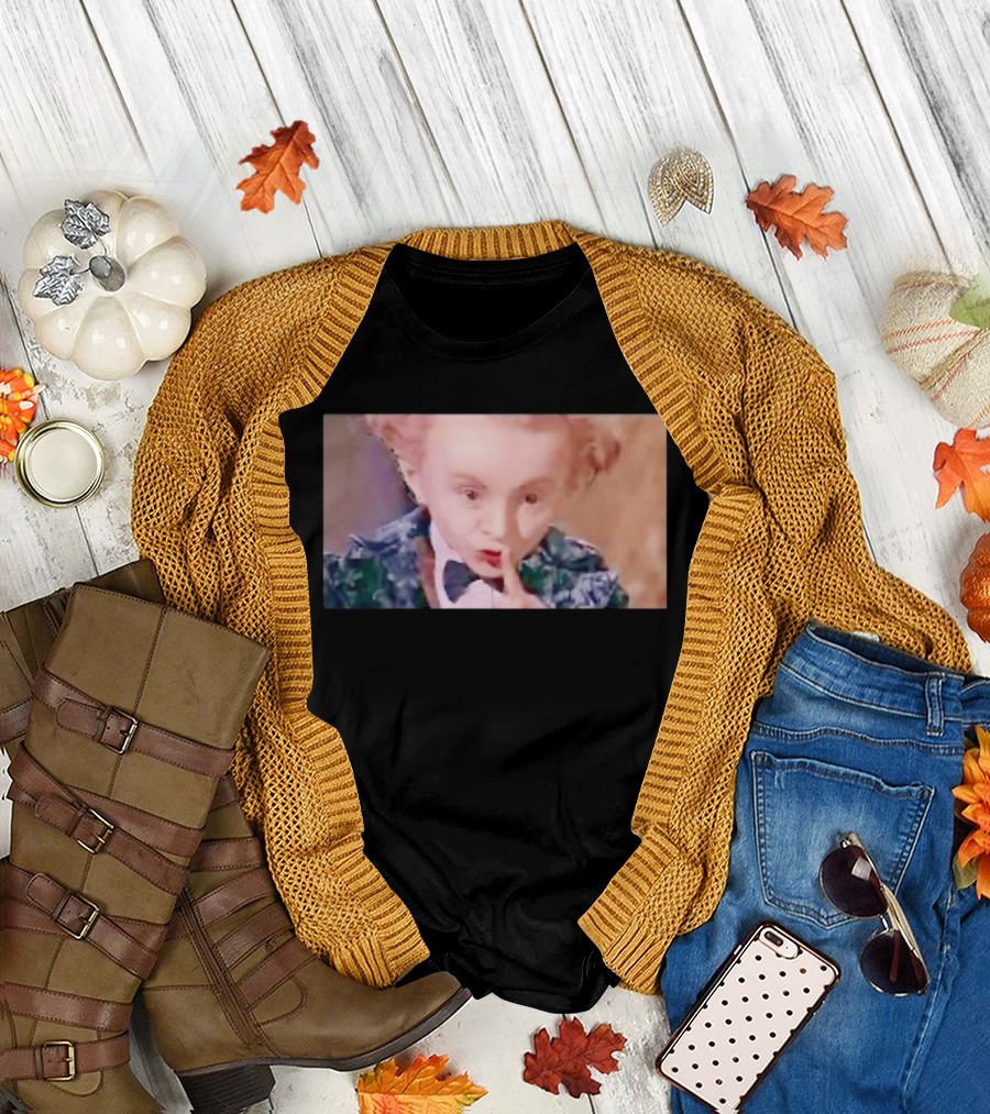 Alice In Wonderland Mad Hatter Mischievous Shh Gesture T-Shirt