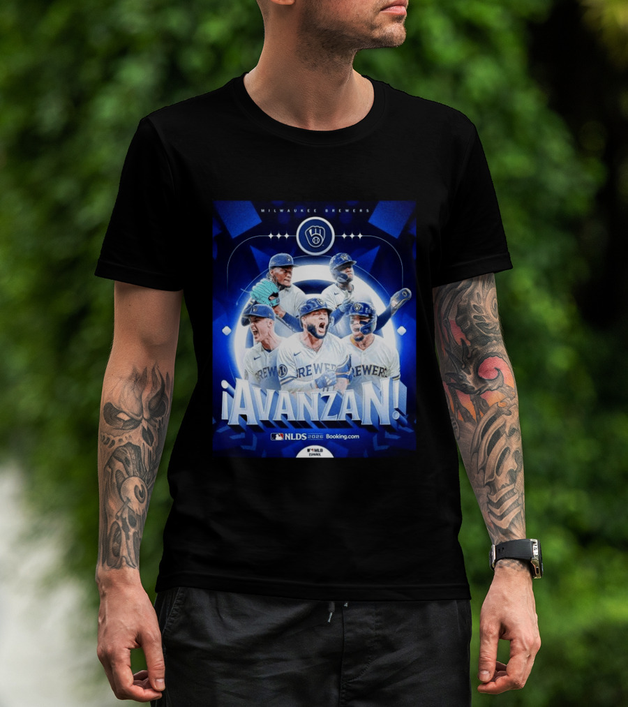 Milwaukee Brewers NLDS 2026 Avanzan MLB Playoffs Celebration T-Shirt