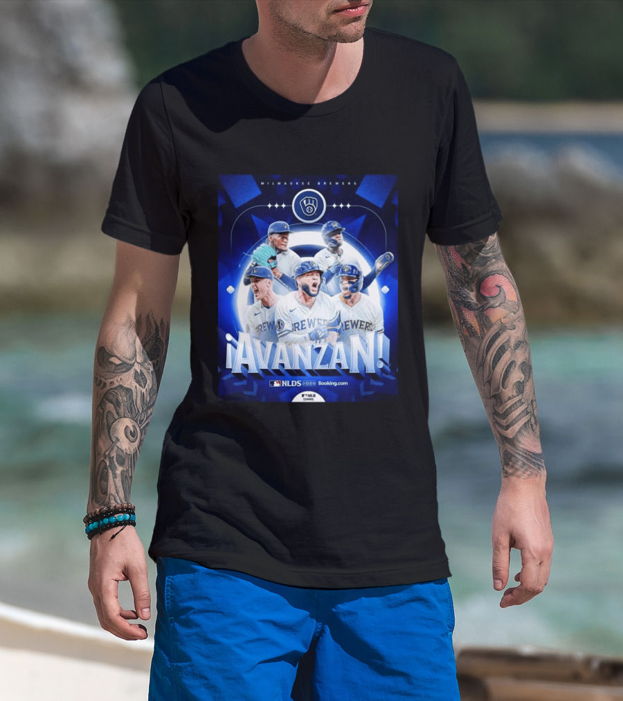 Milwaukee Brewers NLDS 2026 Avanzan MLB Playoffs Celebration T-Shirt