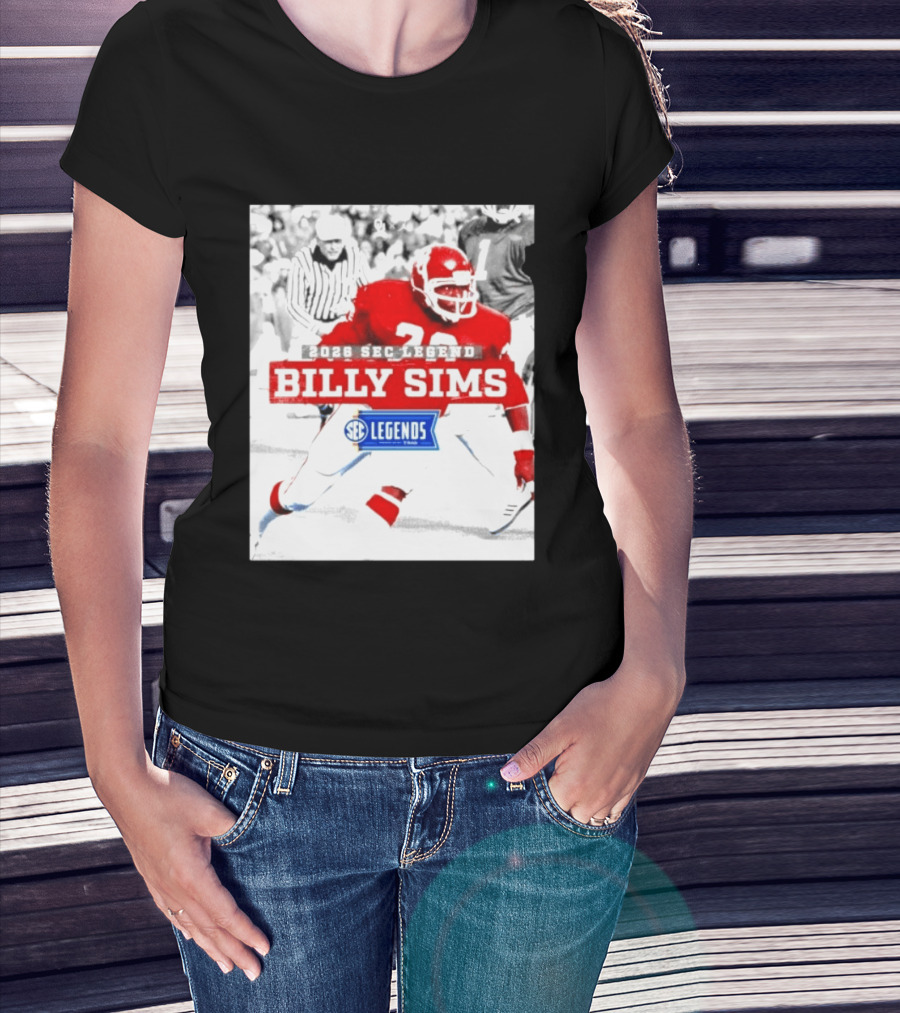 2026 SEC Legend Billy Sims Oklahoma Sooners Football T-Shirt