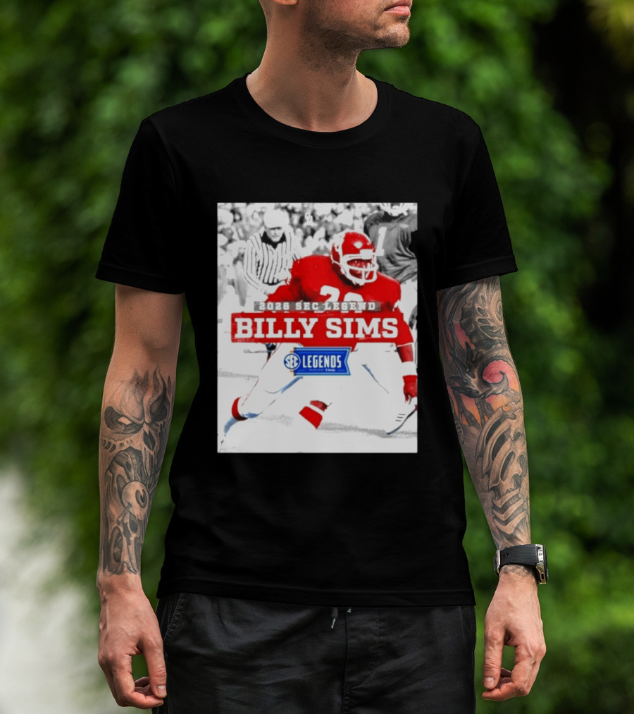 2026 SEC Legend Billy Sims Oklahoma Sooners Football T-Shirt