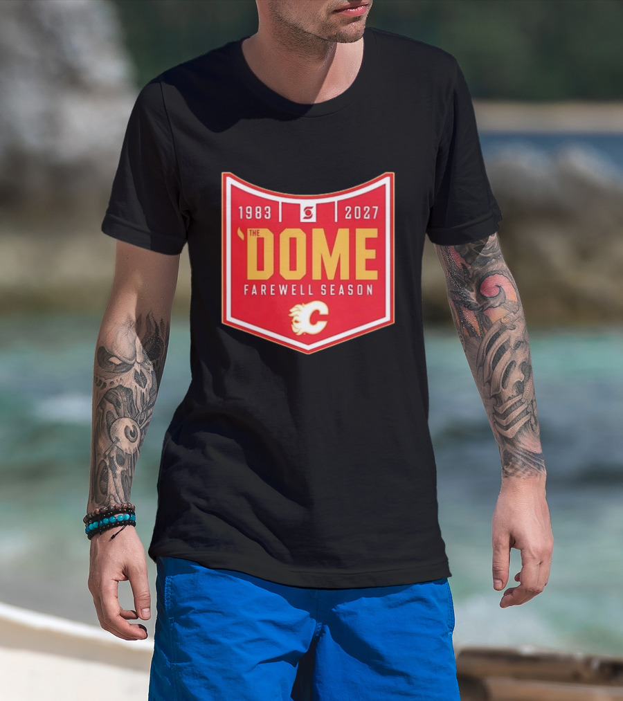Calgary Flames The Dome Farewell Season 1983 2027 NHL Hockey T-Shirt