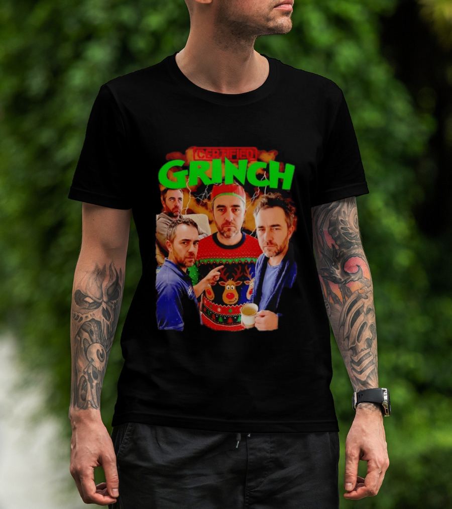 Certified Grinch Holiday Ugly Christmas Sweater Meme T-Shirt