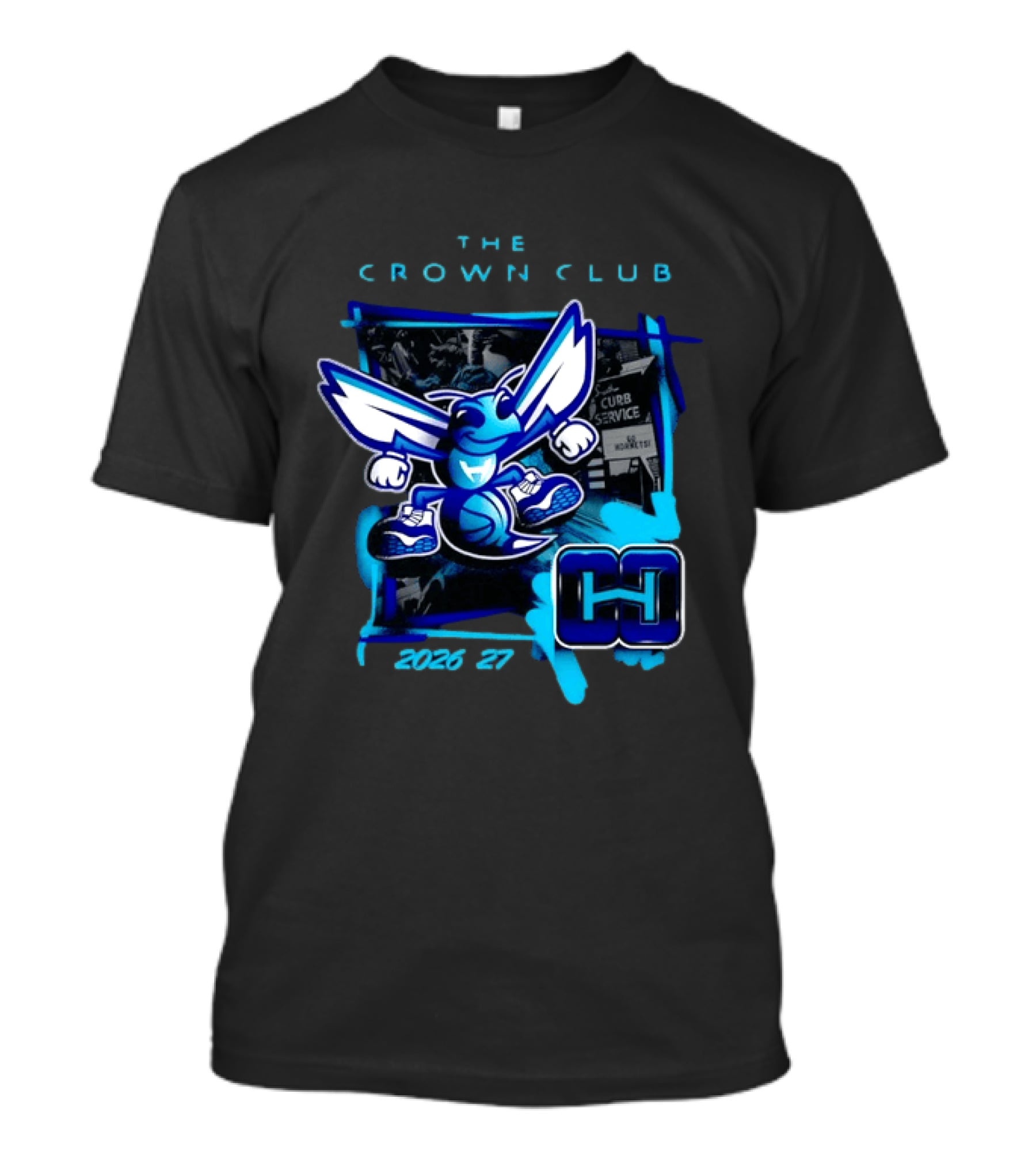 Charlotte Hornets The Crown Club 2026 27 Curb Service HH T-Shirt