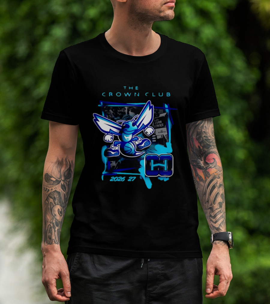 Charlotte Hornets The Crown Club 2026 27 Curb Service HH T-Shirt