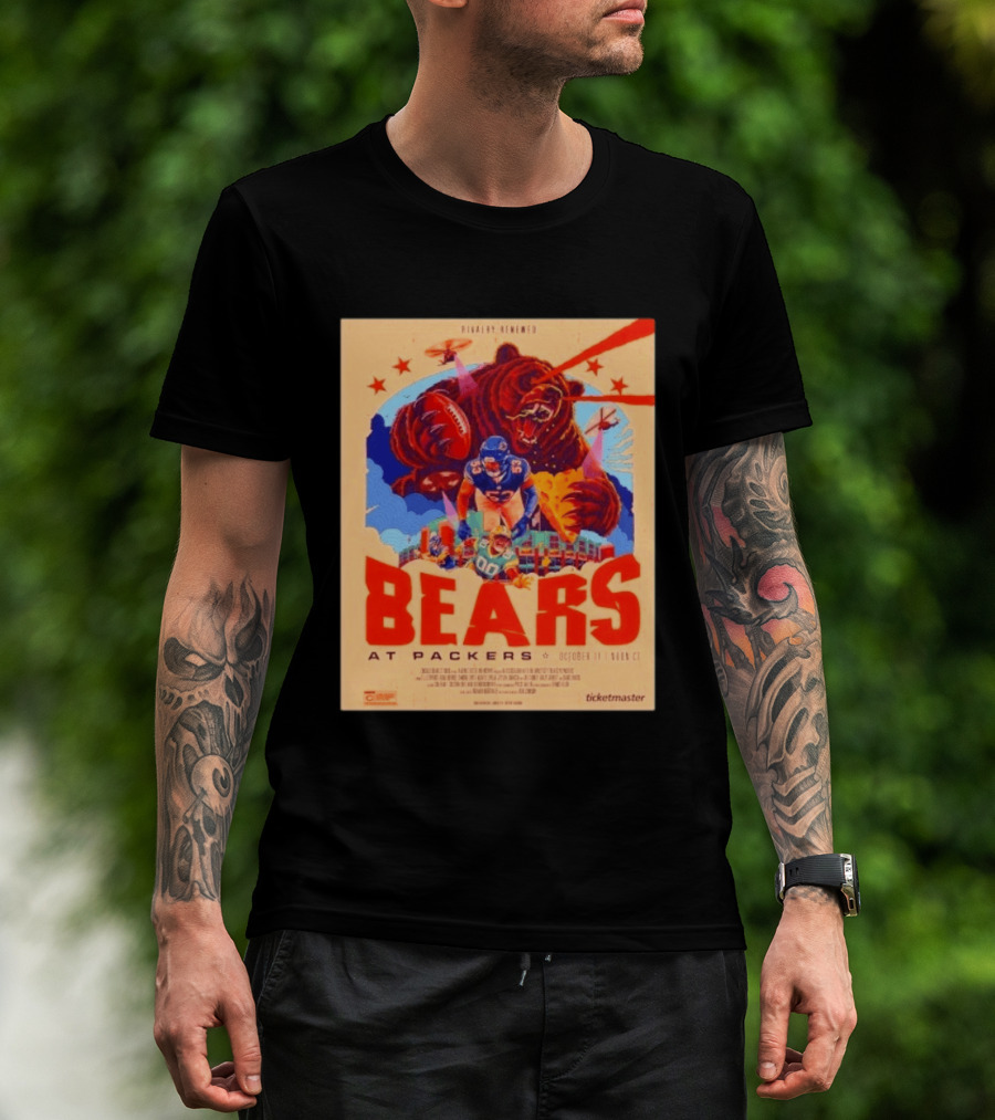 Rivalry Renewed Bears At Packers October 11 Noon CT Ticketmaster T-Shirt