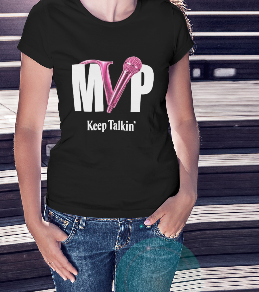 MVP Keep Talkin' Pink Microphone Music Rap T-Shirt