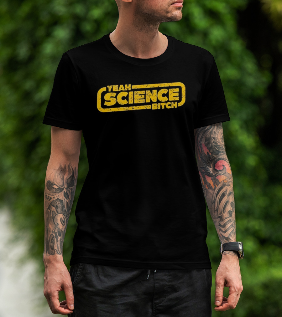 Yeah Science Bitch Distressed Breaking Bad Yellow T-Shirt