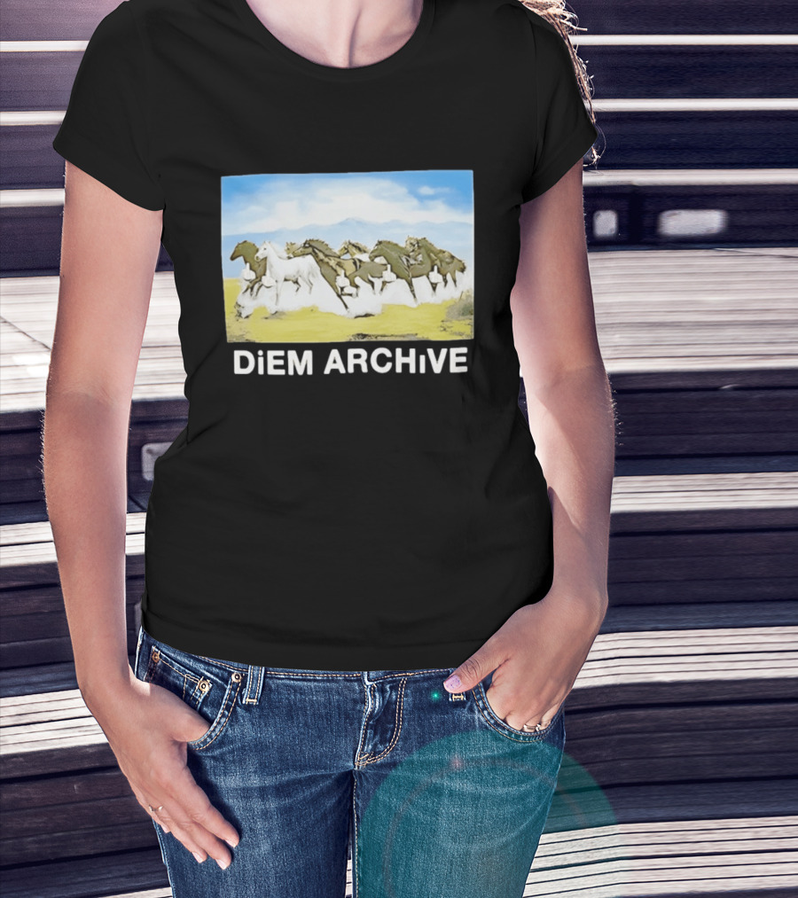DiEM ARCHiVE Running Horses T-Shirt