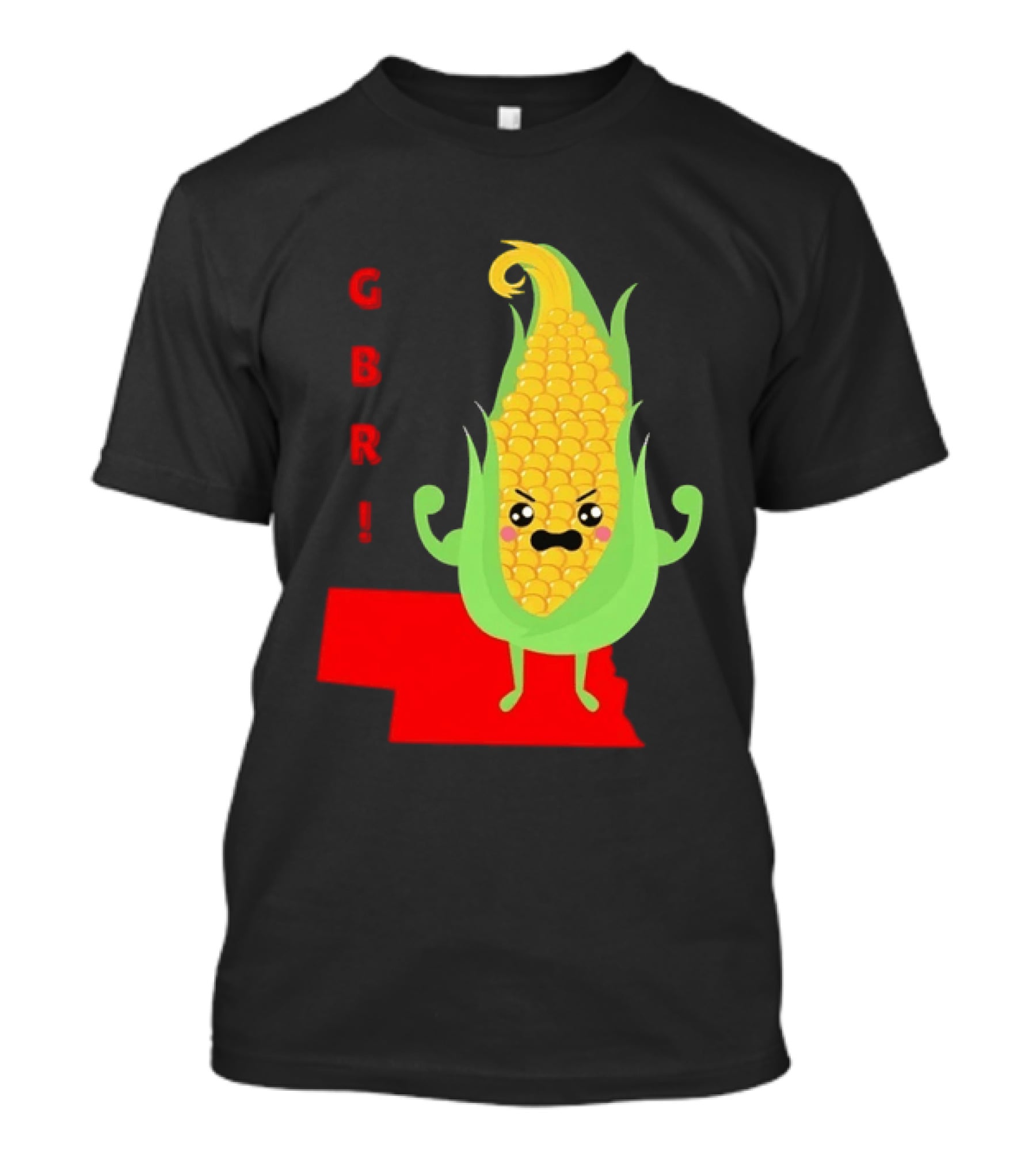 GBR Nebraska Corn Go Big Red Cornhusker Spirit T-Shirt