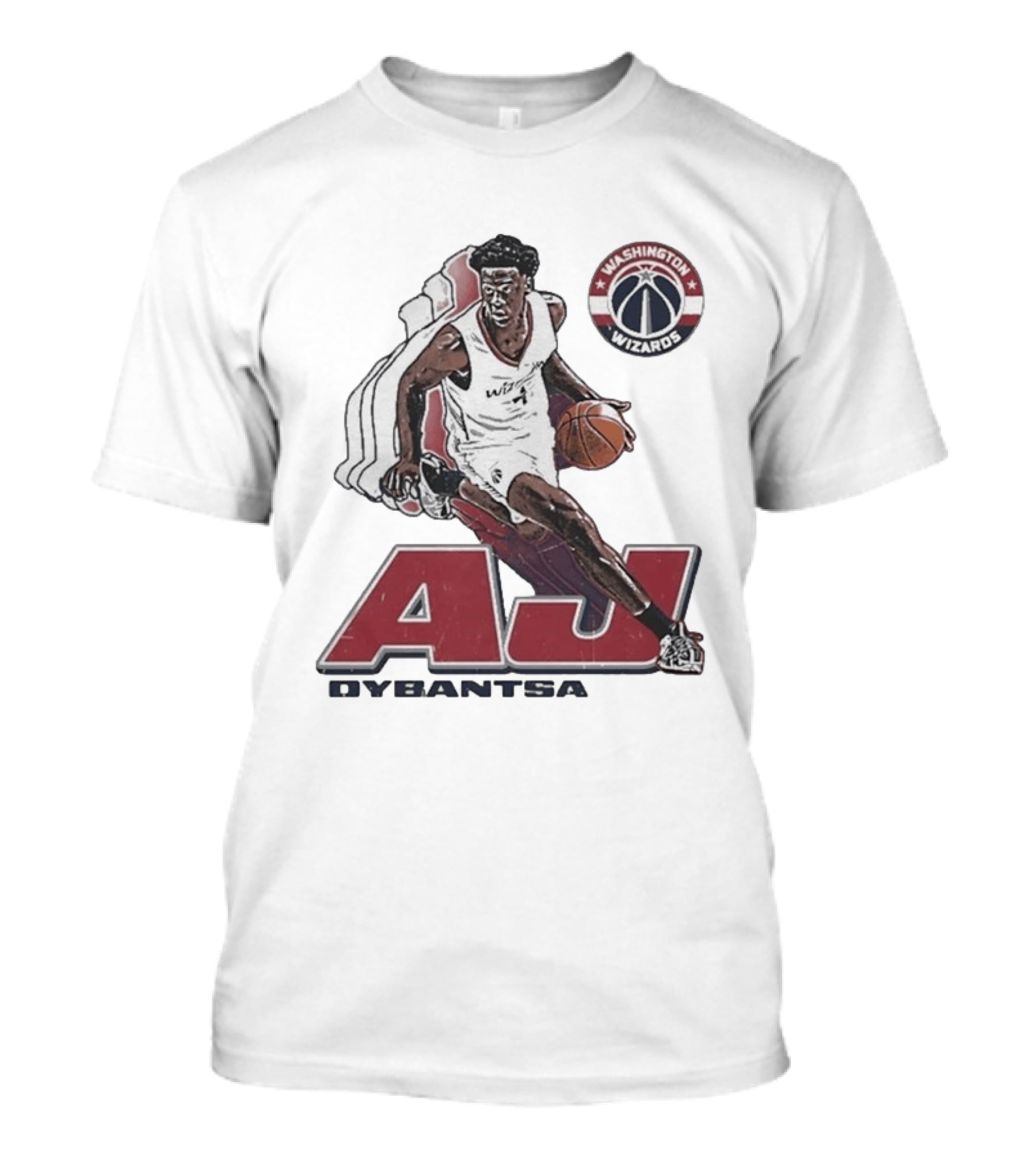 AJ Dybantsa Washington Wizards Basketball Star T-Shirt